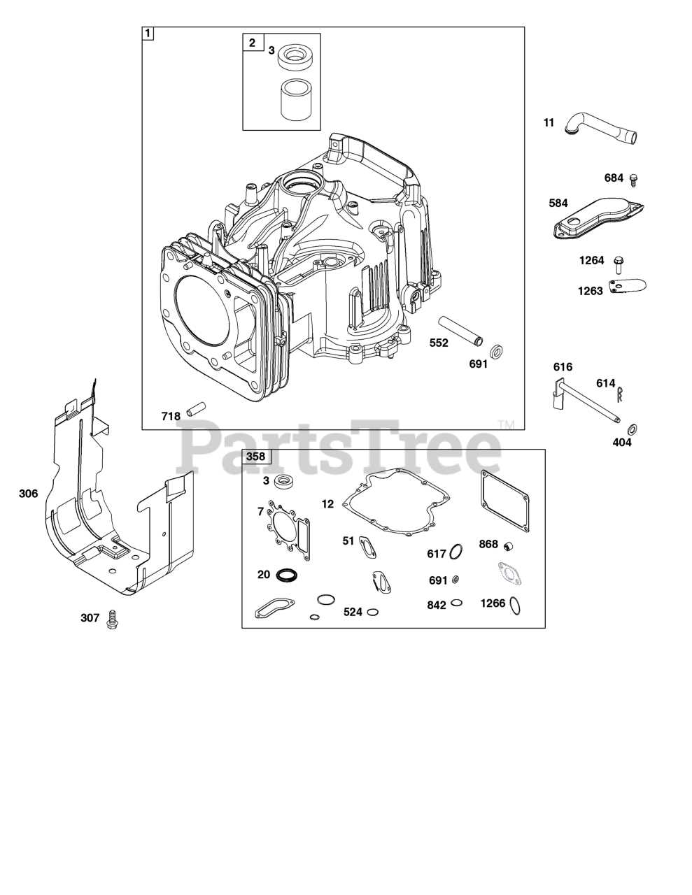 17.5 hp briggs and stratton engine parts diagram