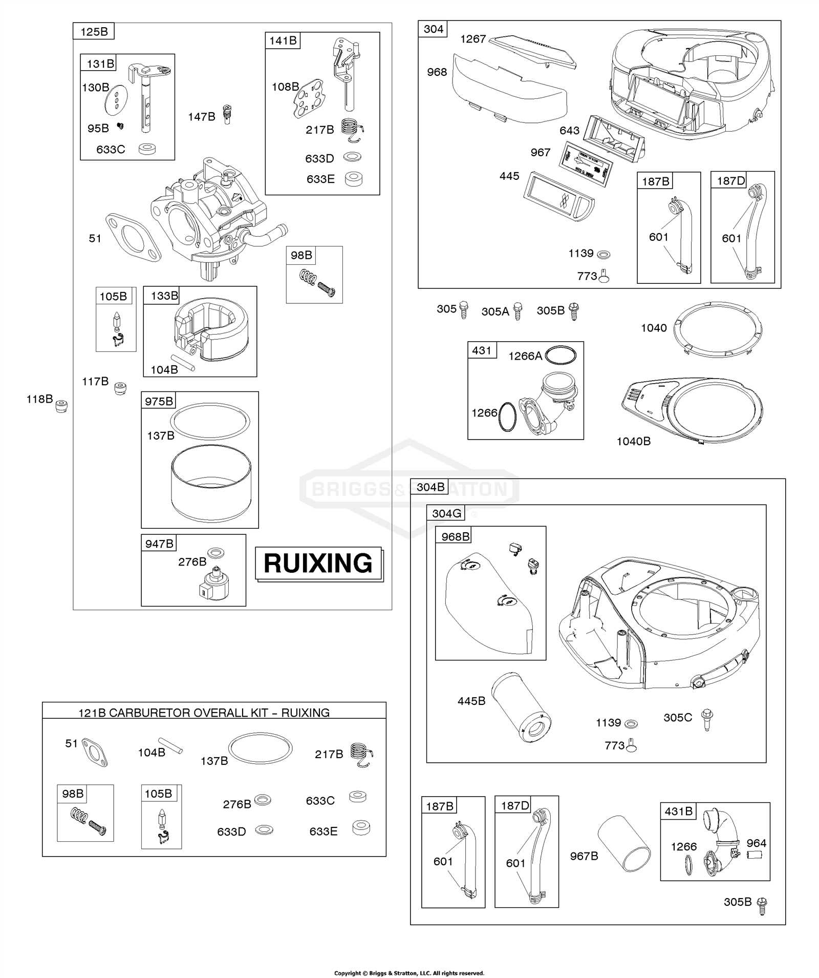 17.5 hp briggs and stratton engine parts diagram