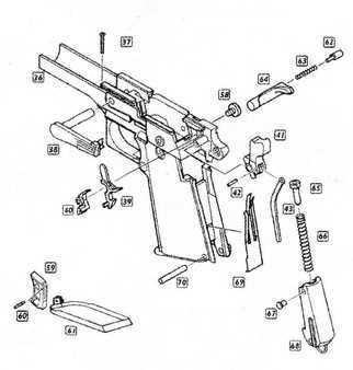 1911 parts diagram