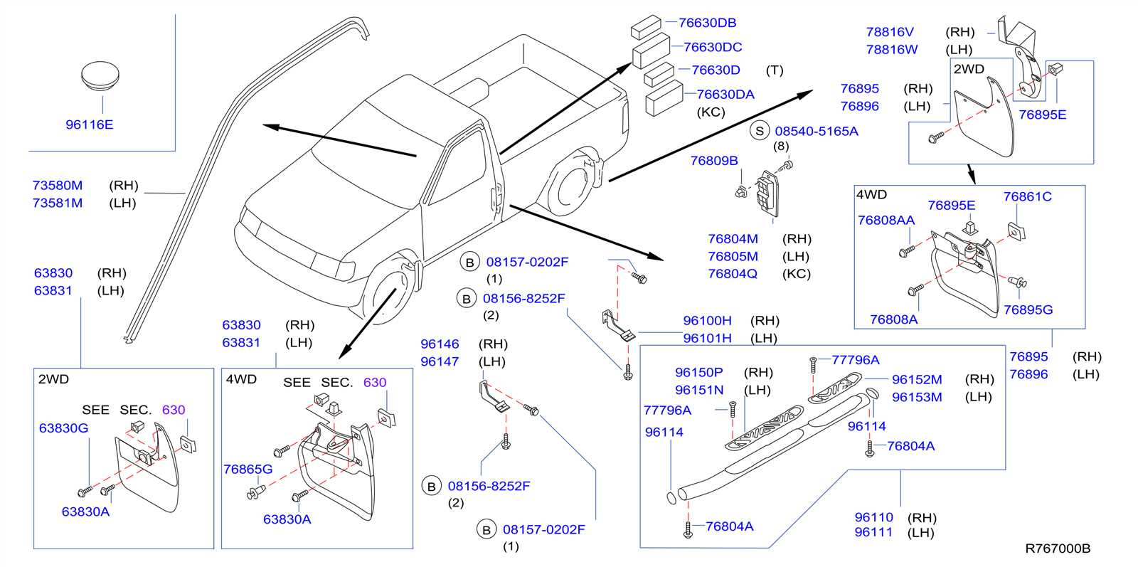 2000 nissan frontier parts diagram