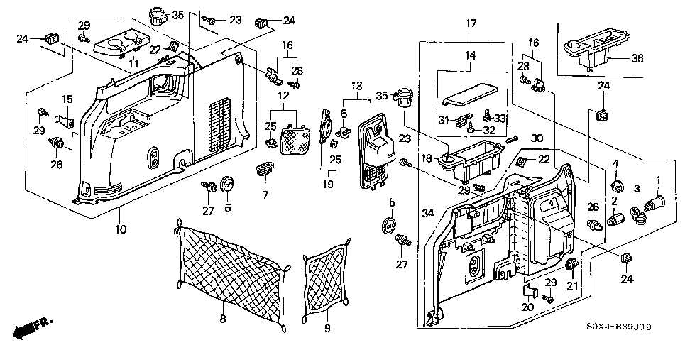 2005 honda odyssey sliding door parts diagram