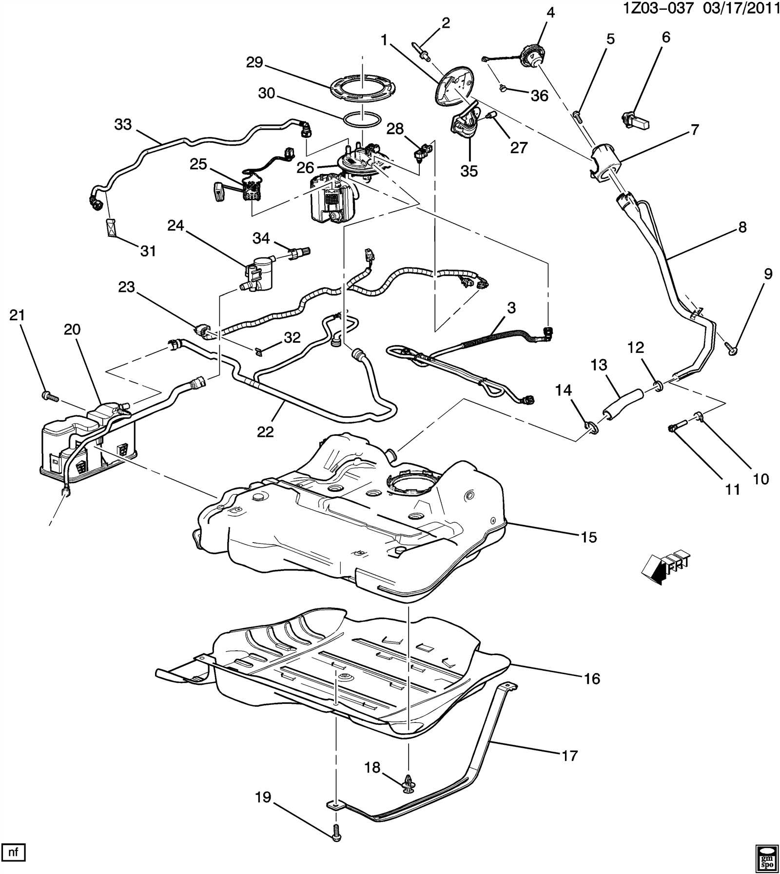 2011 chevy malibu parts diagram