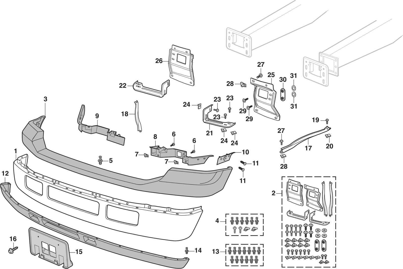 2012 ford f250 front end parts diagram