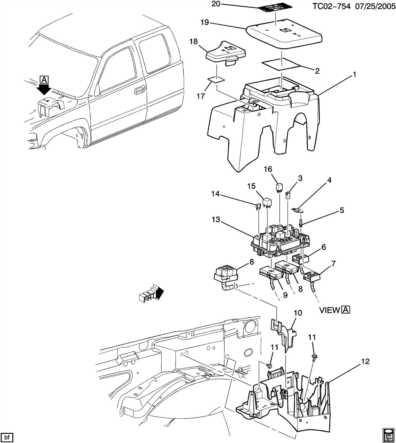 2014 chevy silverado parts diagram