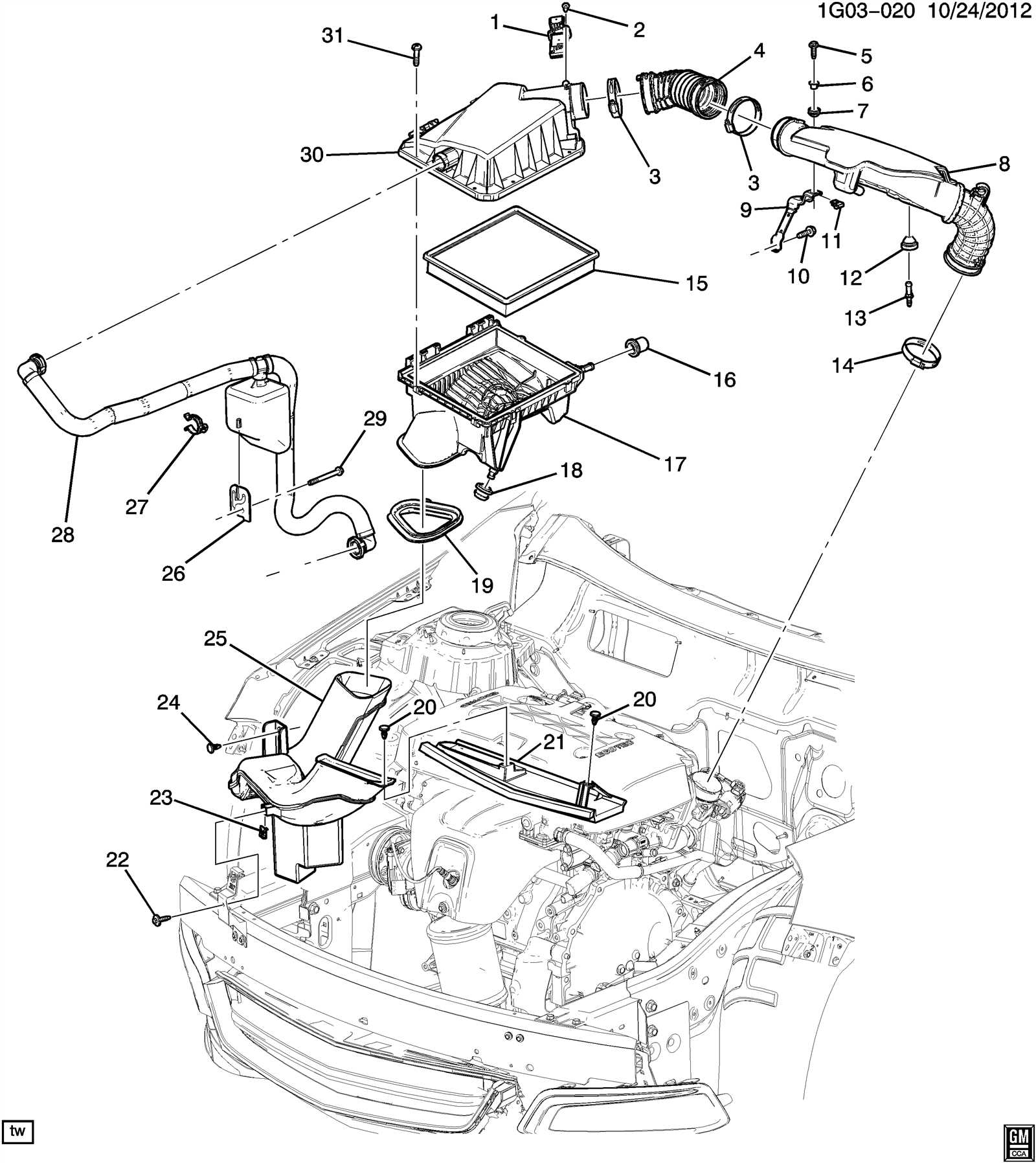 2014 chevy impala parts diagram