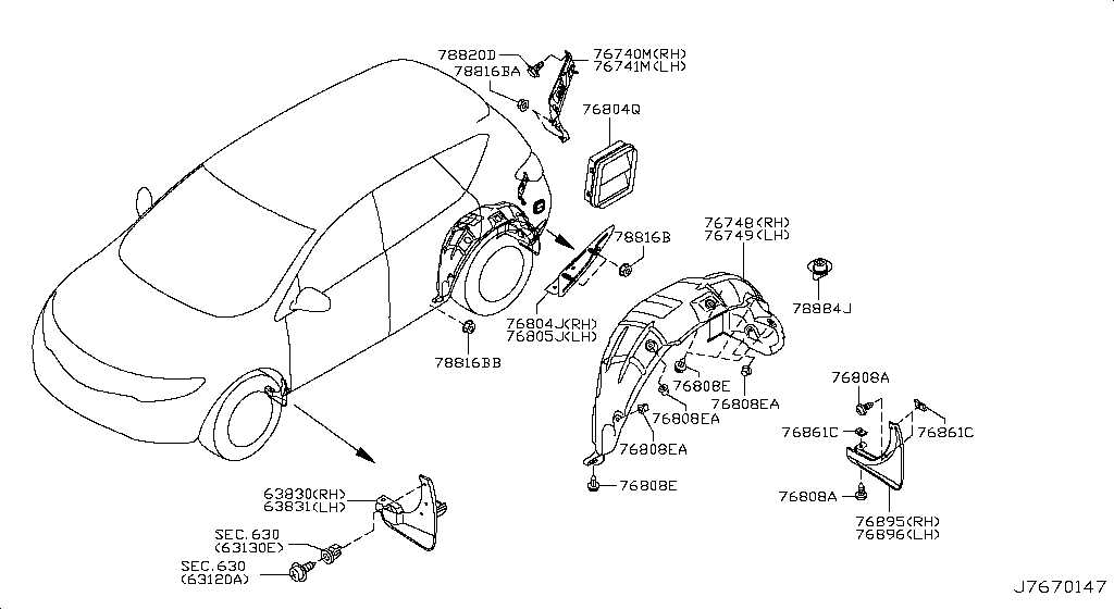 2015 nissan rogue parts diagram