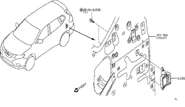 2016 nissan rogue parts diagram