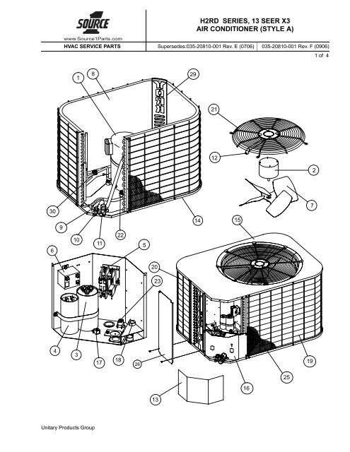 air conditioning unit parts diagram air conditioning unit parts diagram