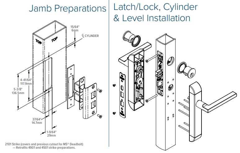 deadbolt parts diagram