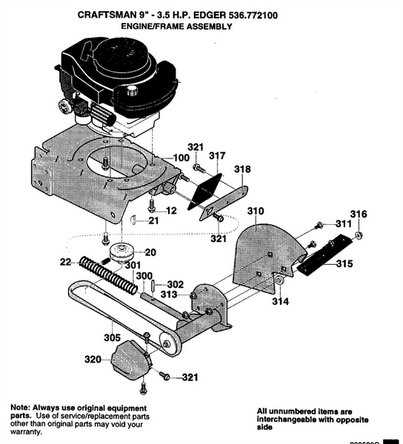 craftsman edger parts diagram