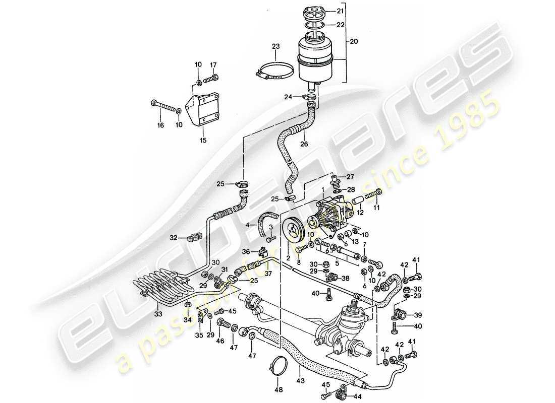 power steering pump parts diagram