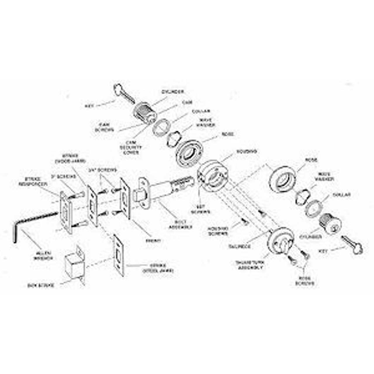 schlage mortise lock parts diagram