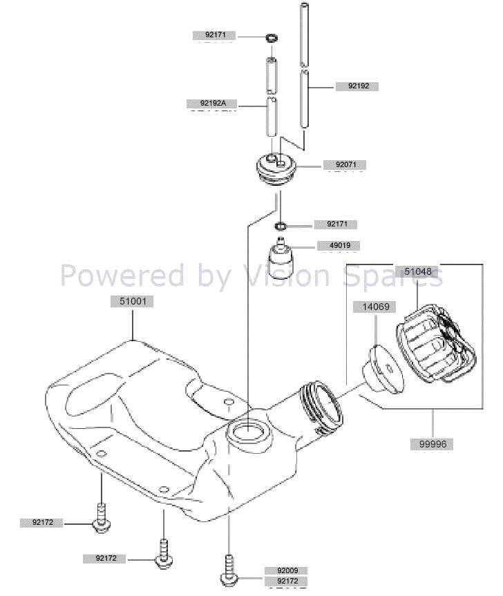 gas tank parts diagram