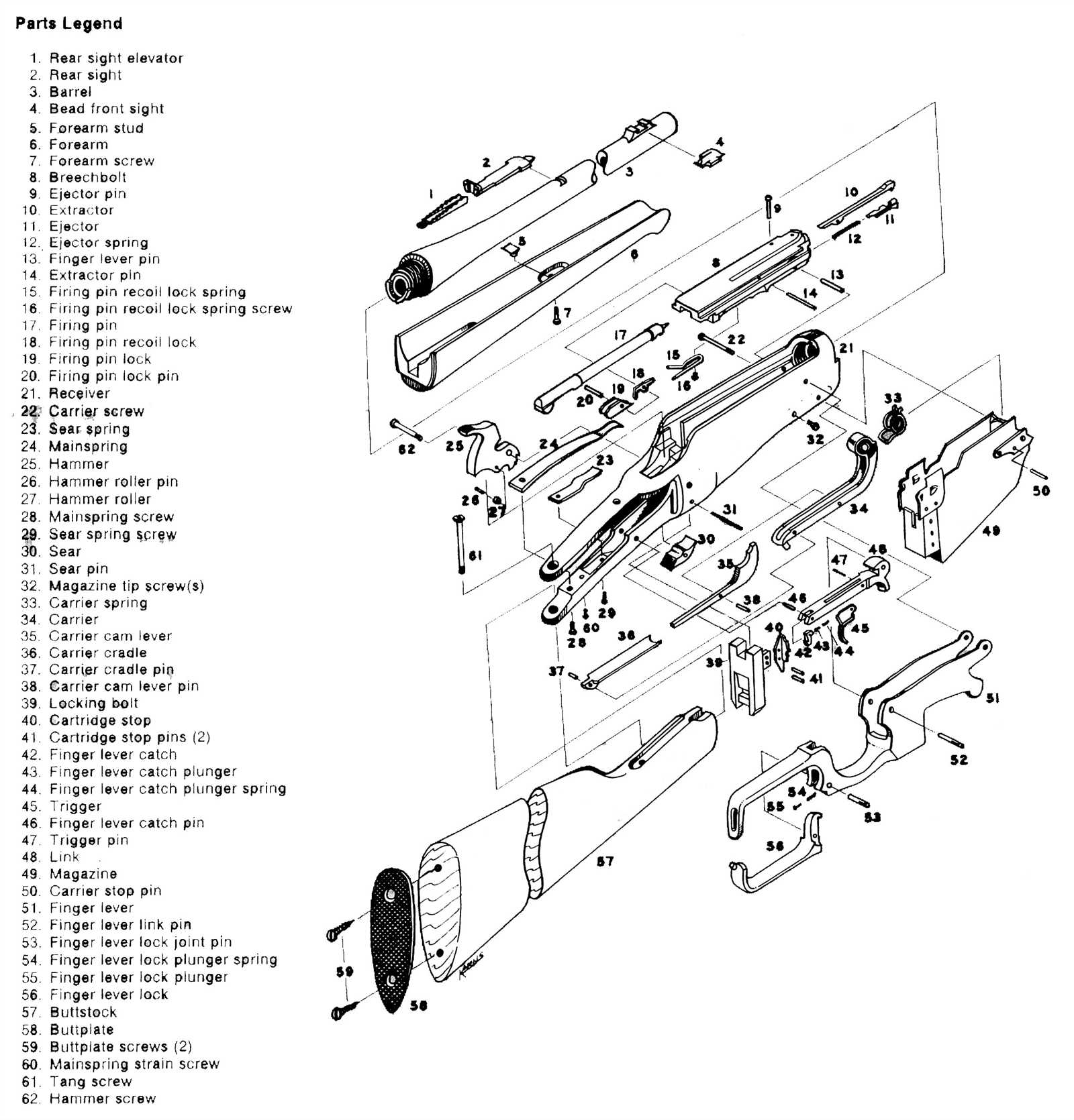 marlin 1895 parts diagram