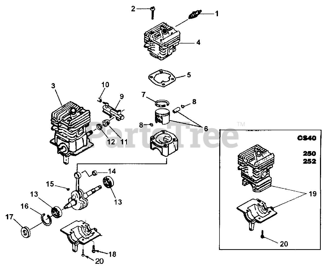 homelite chainsaw parts diagram