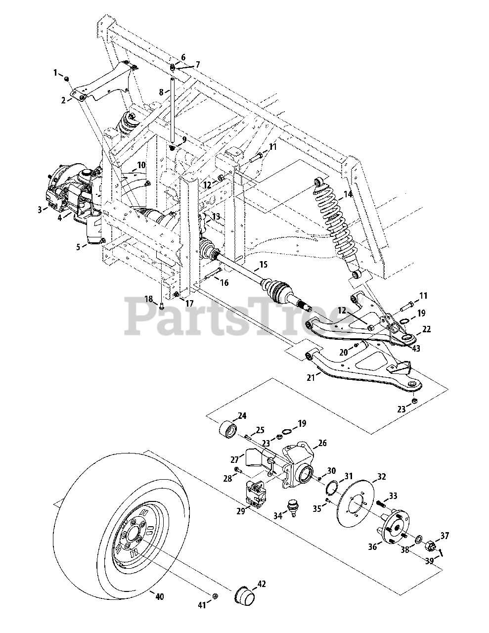 cub cadet volunteer parts diagram