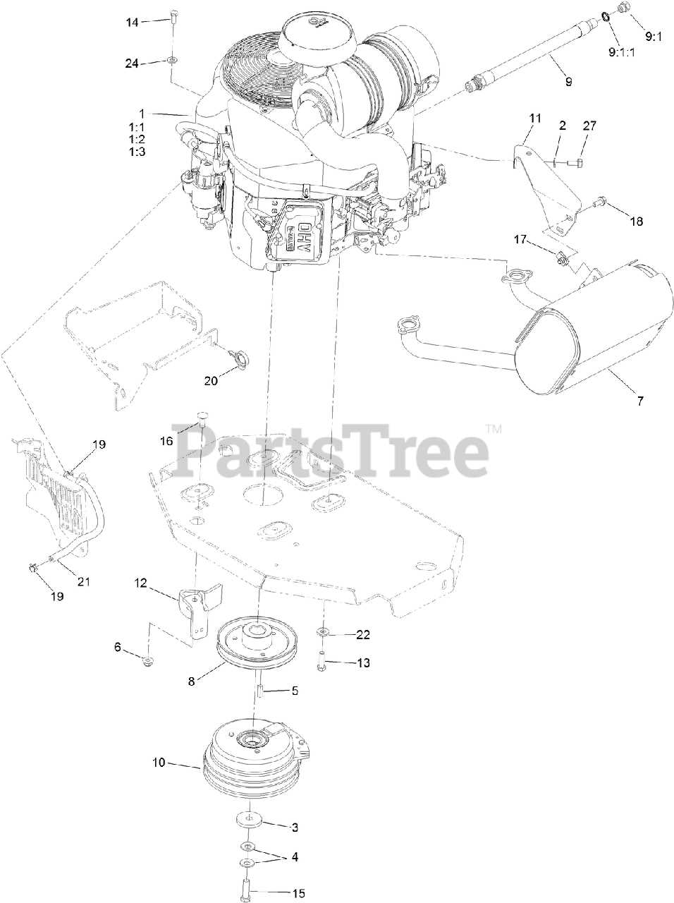 toro zero turn parts diagram