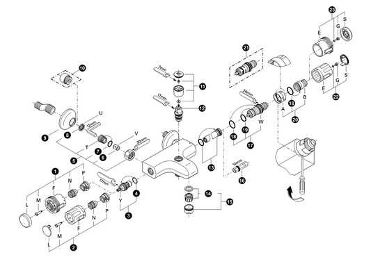 grohe shower parts diagram