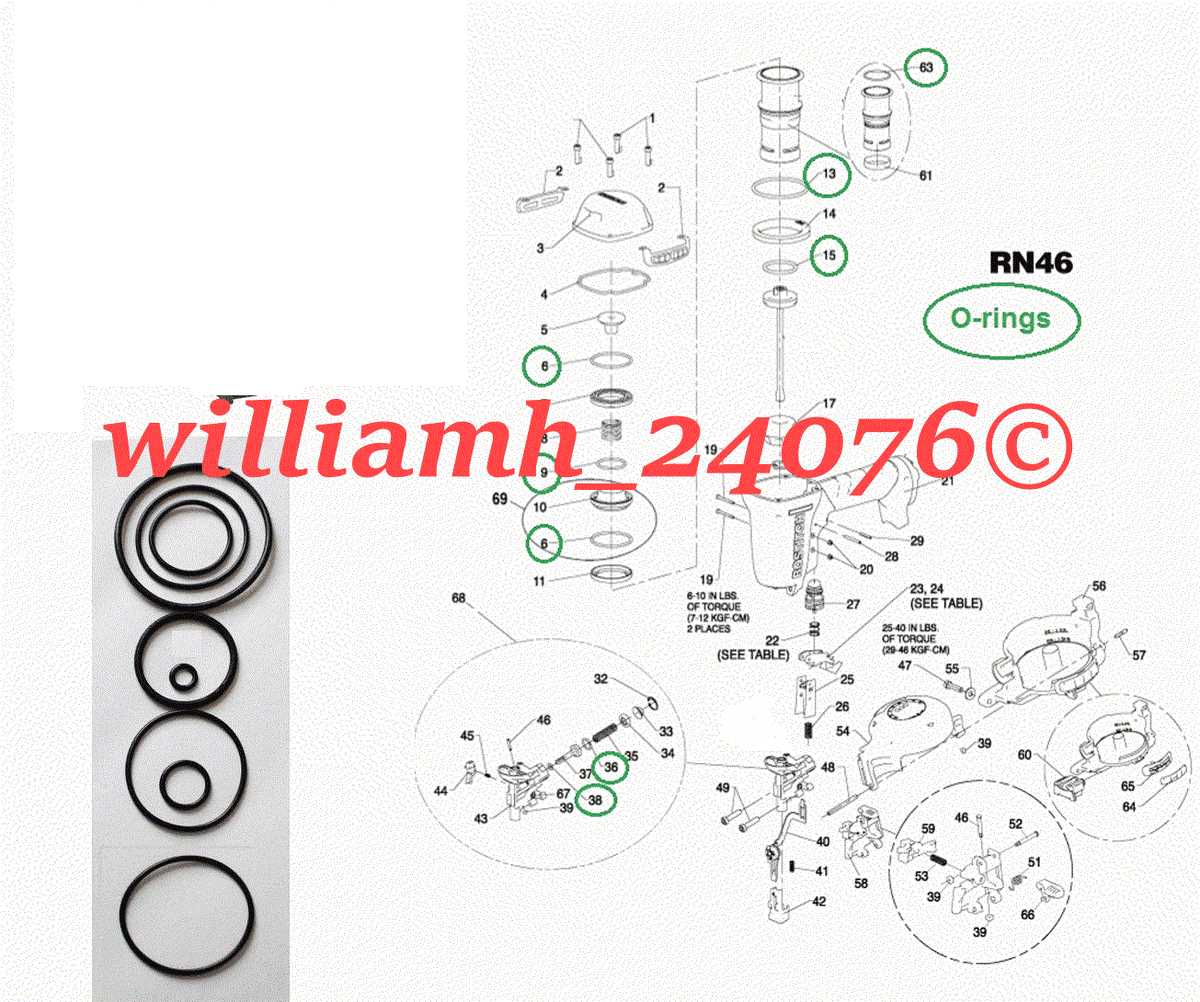 bostitch rn46 1 parts diagram