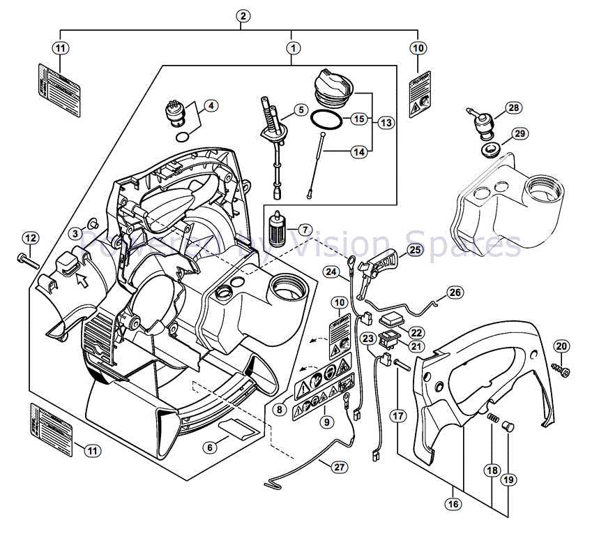 stihl bg55 parts diagram