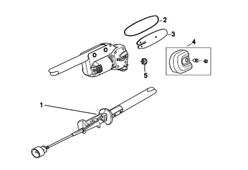 remington electric pole saw parts diagram