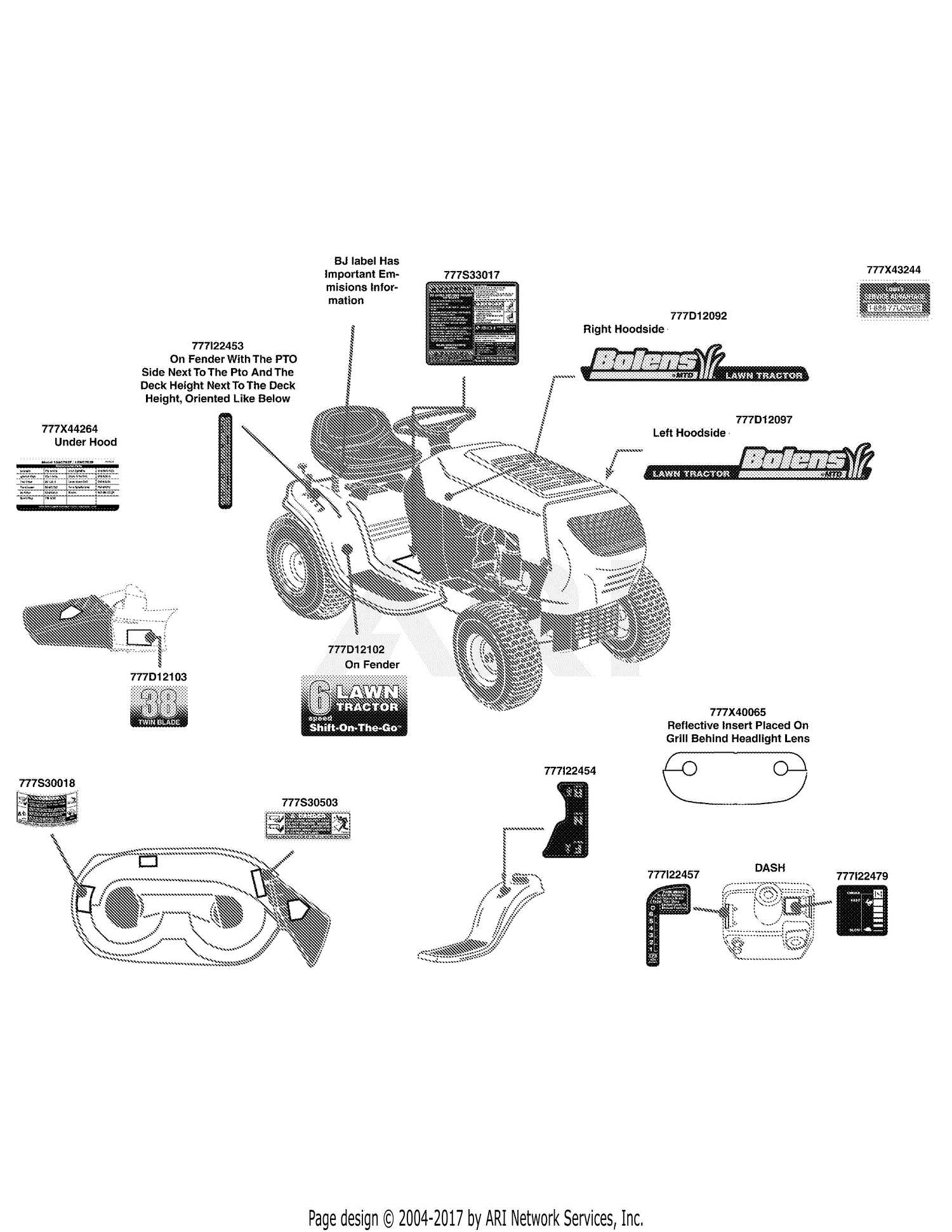 bolens snowblower parts diagram