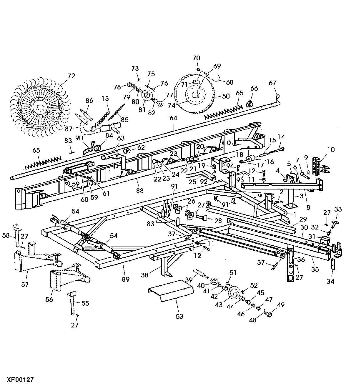 new holland 55 rake parts diagram