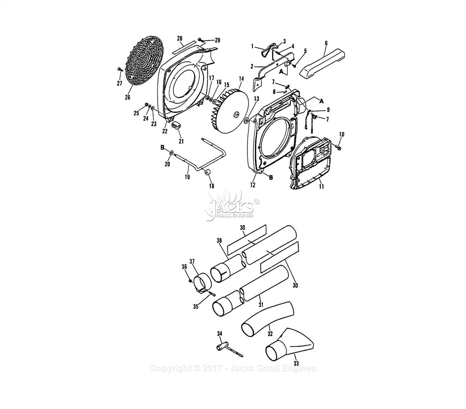 echo blower parts diagram