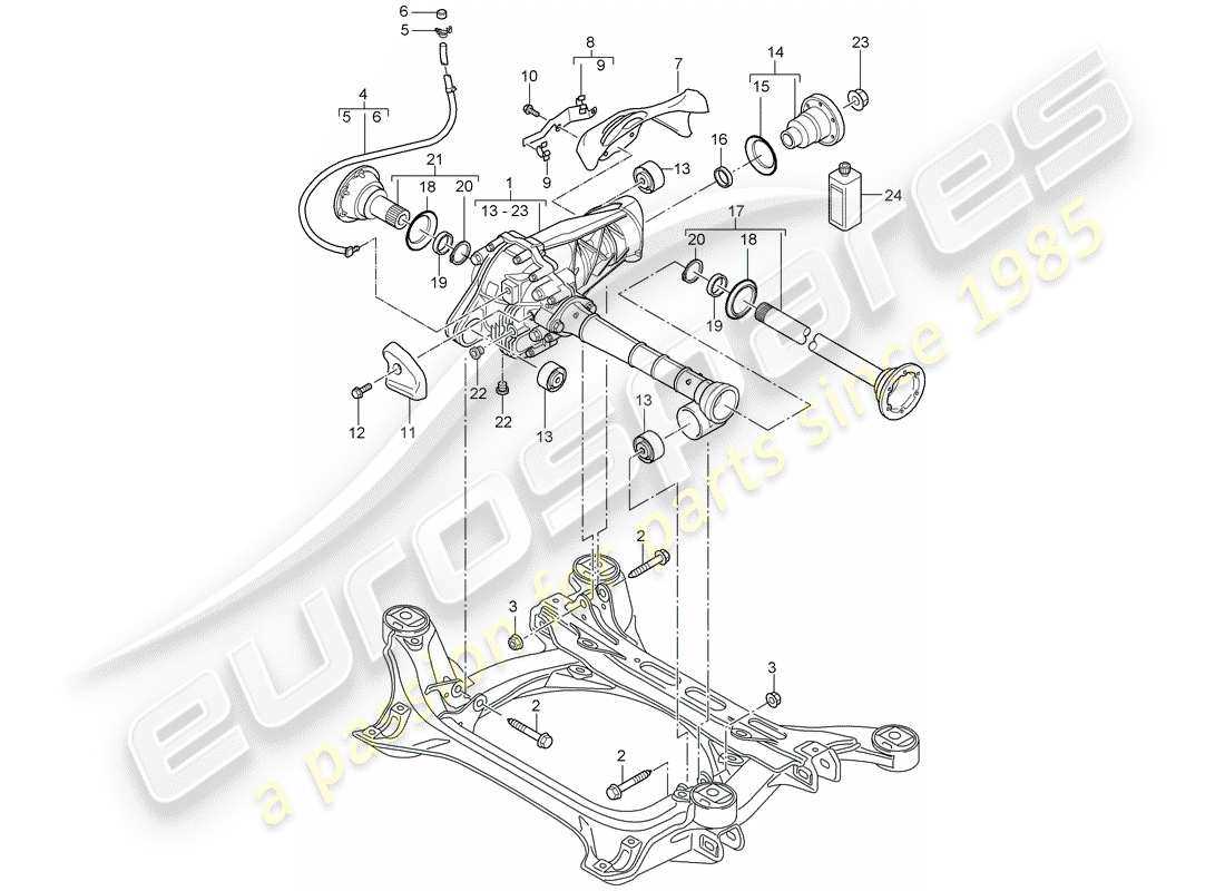 front axle parts diagram