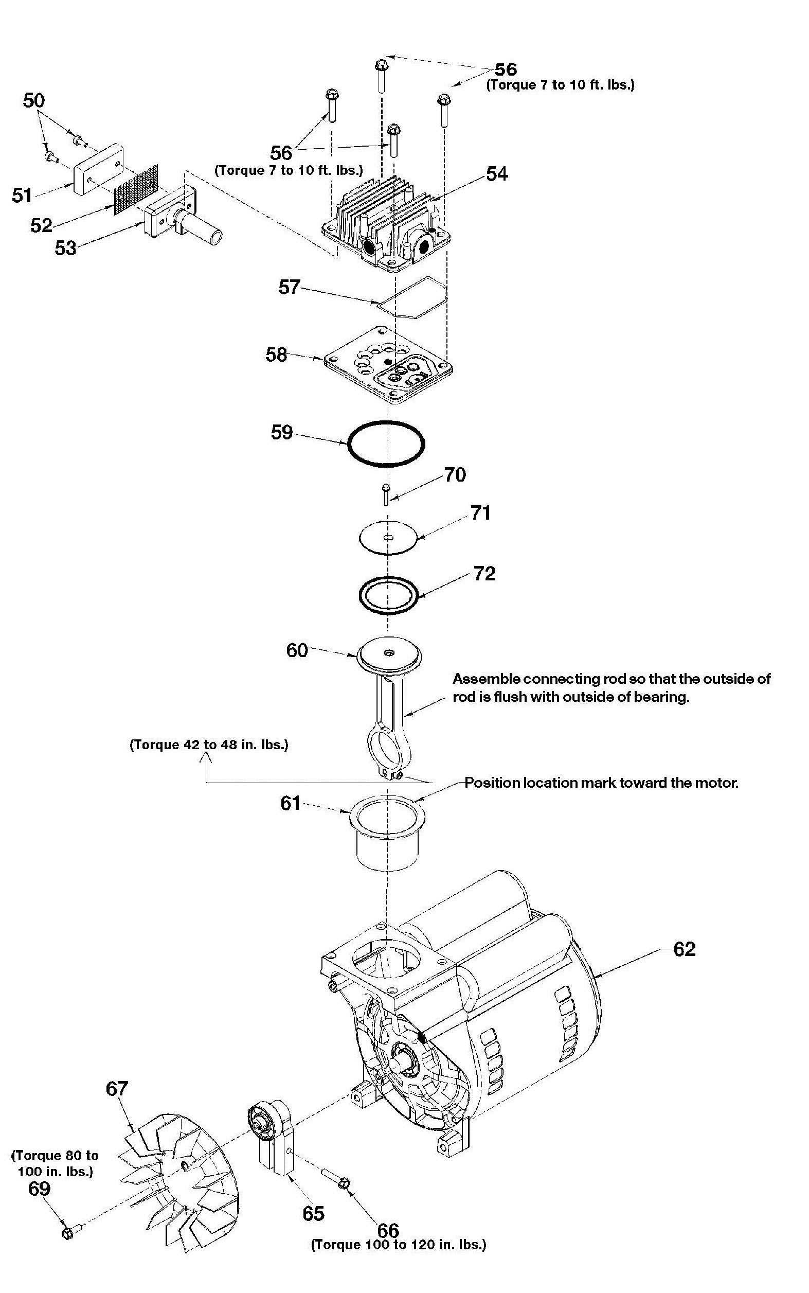 porter cable air compressor parts diagram