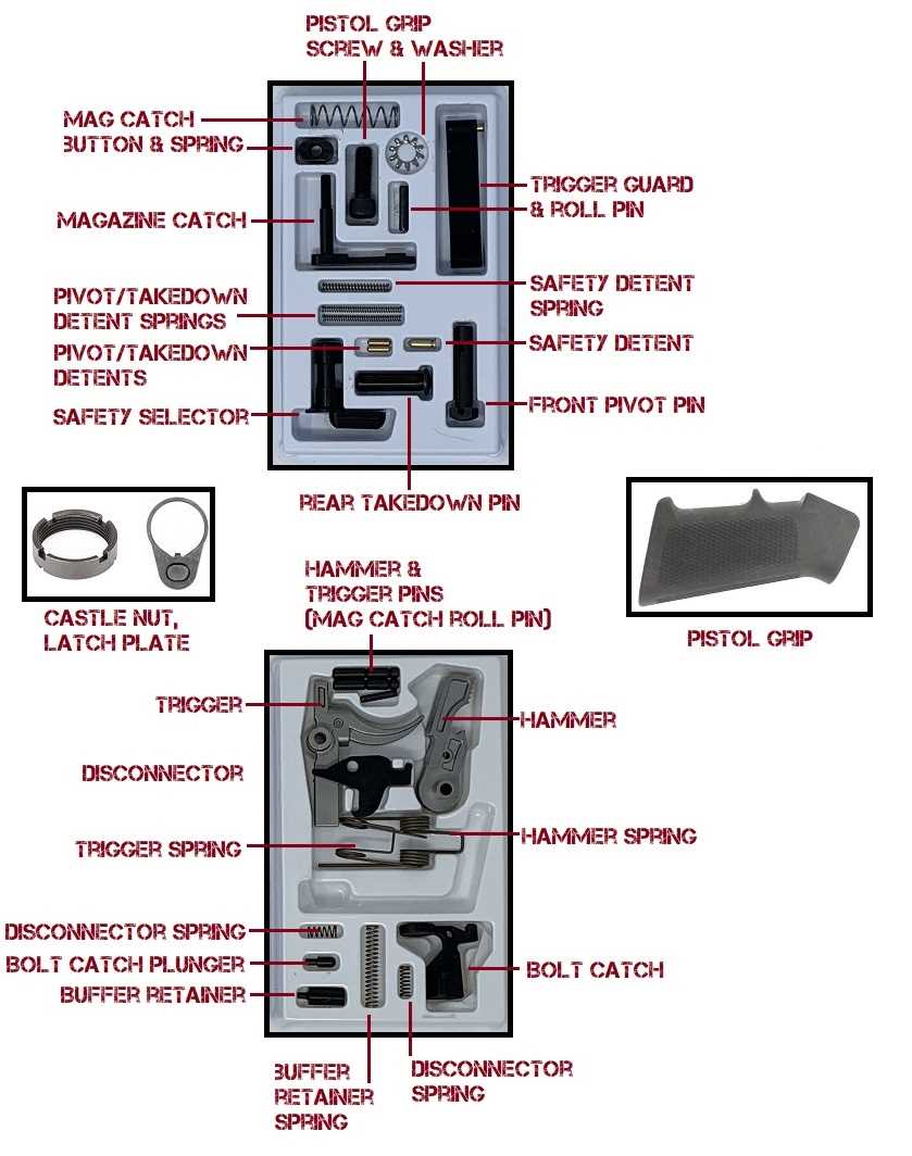 ar15 lower parts diagram