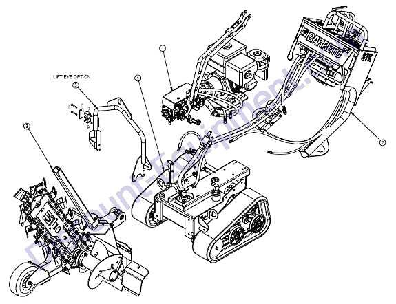 barreto trencher parts diagram