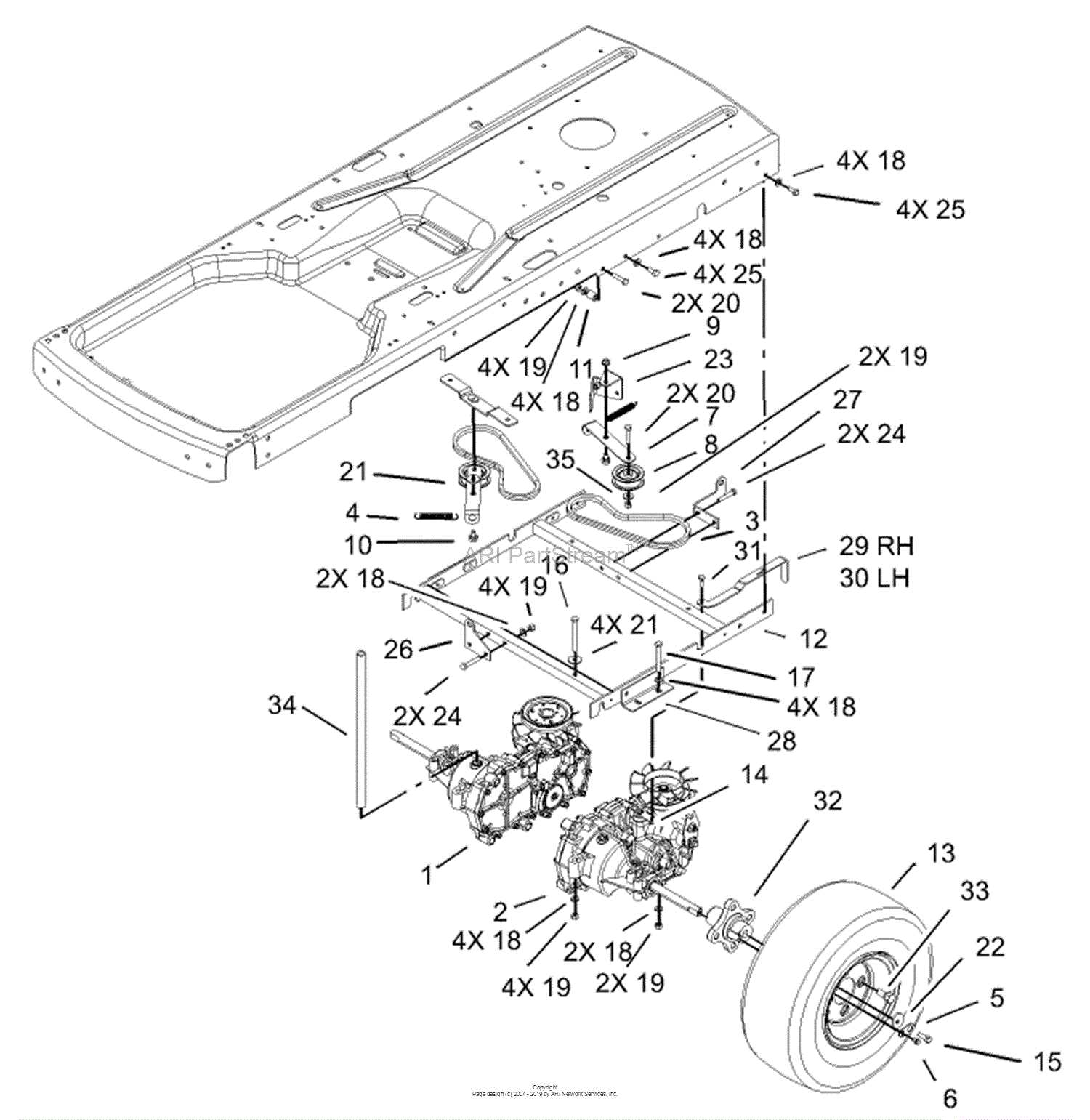 toro timecutter 42 parts diagram