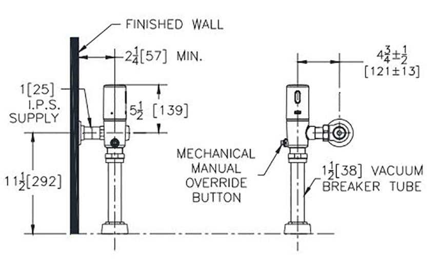 zurn flush valve parts diagram