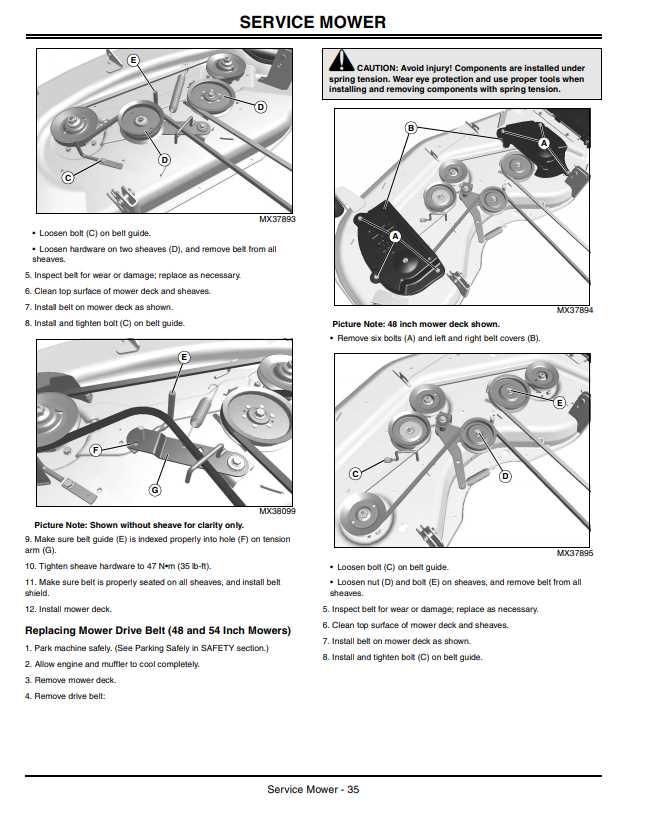 john deere z425 54 inch deck parts diagram