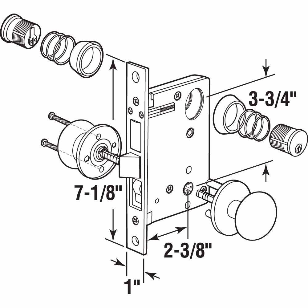 schlage mortise lock parts diagram