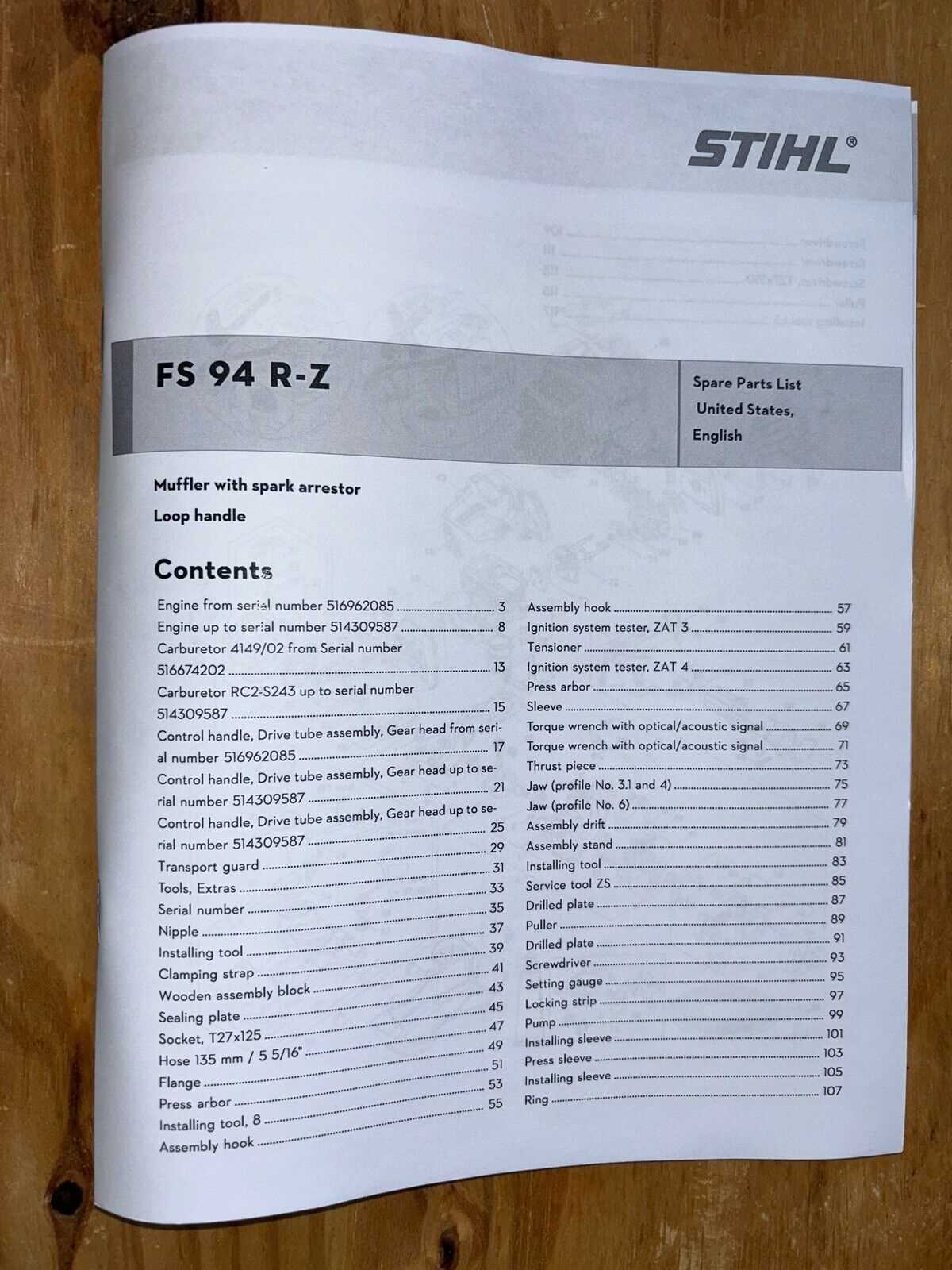 stihl km91r parts diagram