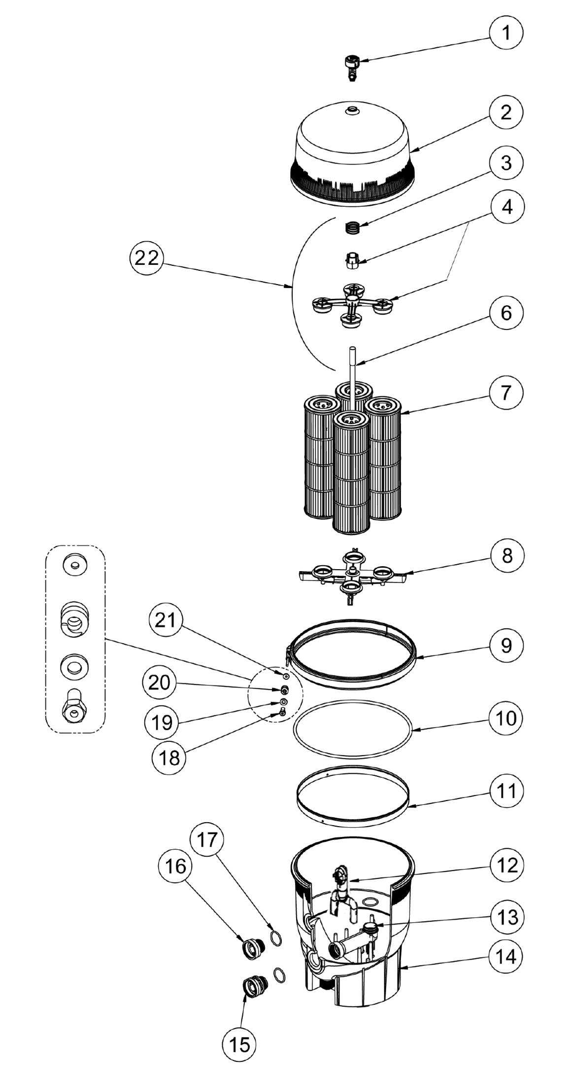 pentair sand filter parts diagram