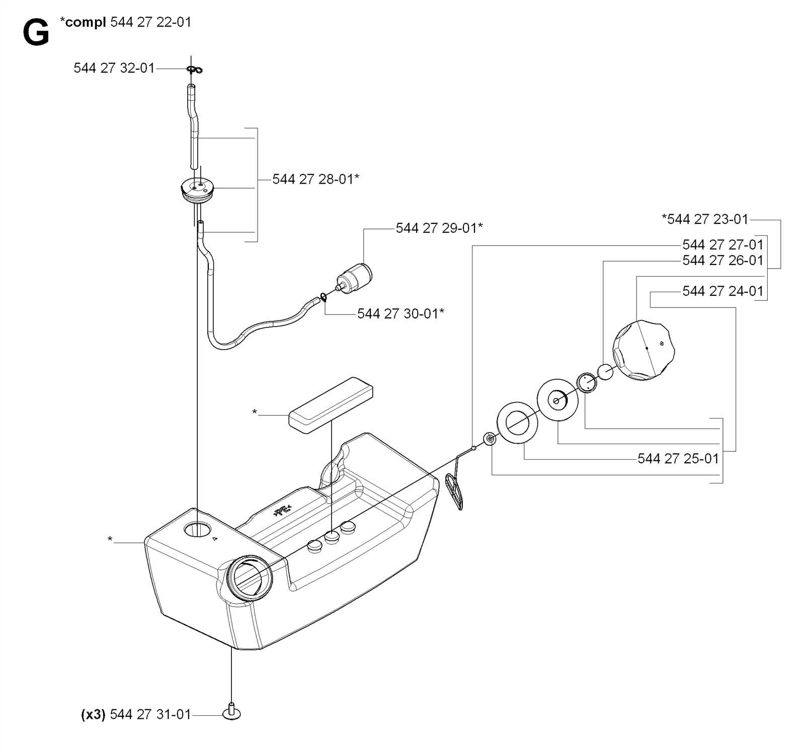 husqvarna 570bts parts diagram