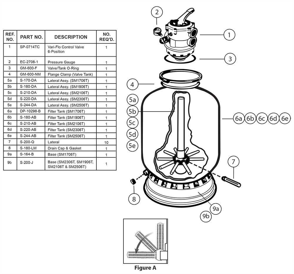 jandy filter parts diagram