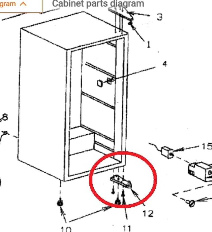 kenmore freezer parts diagram