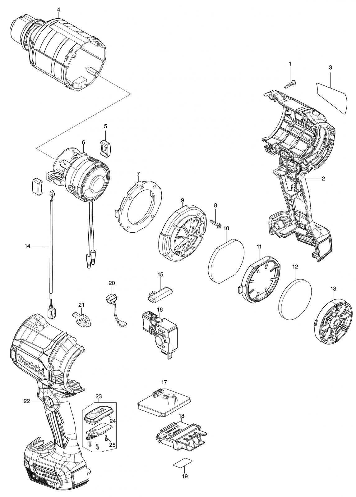 makita circular saw parts diagram