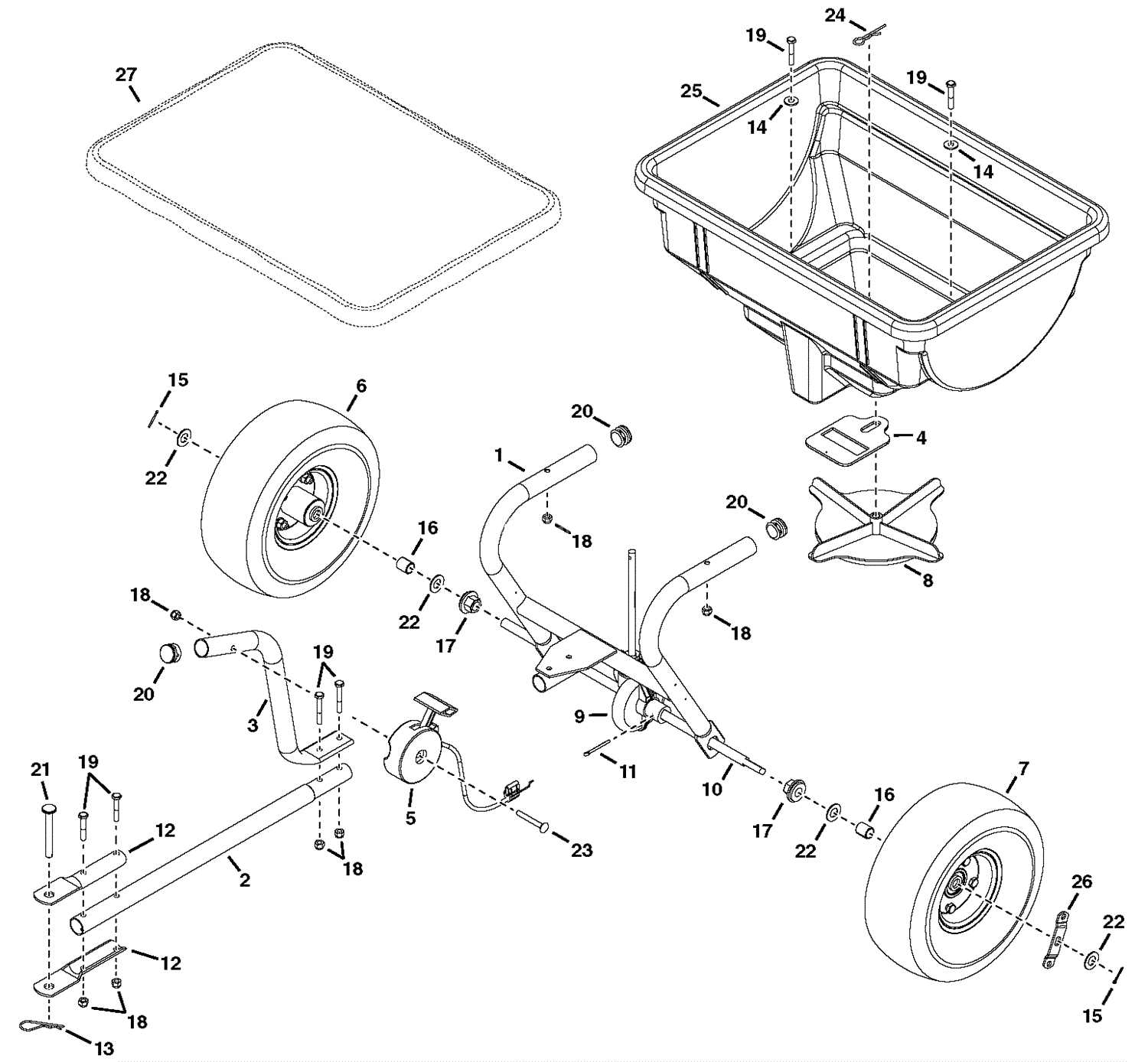 agri fab spreader parts diagram