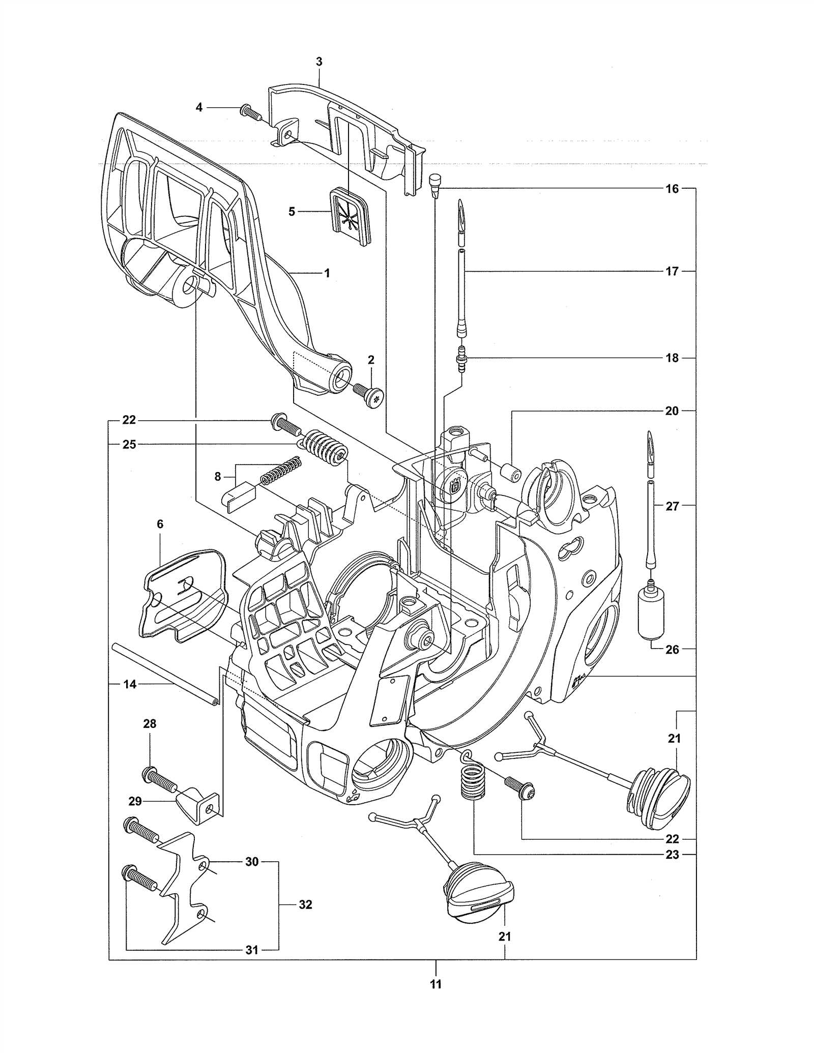 mcculloch chainsaw parts diagram