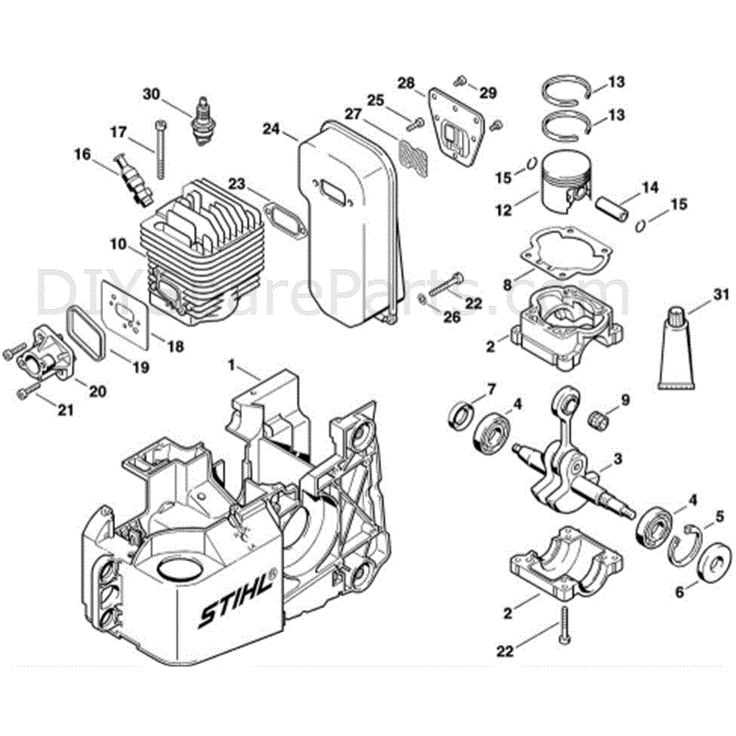 stihl parts diagram 025