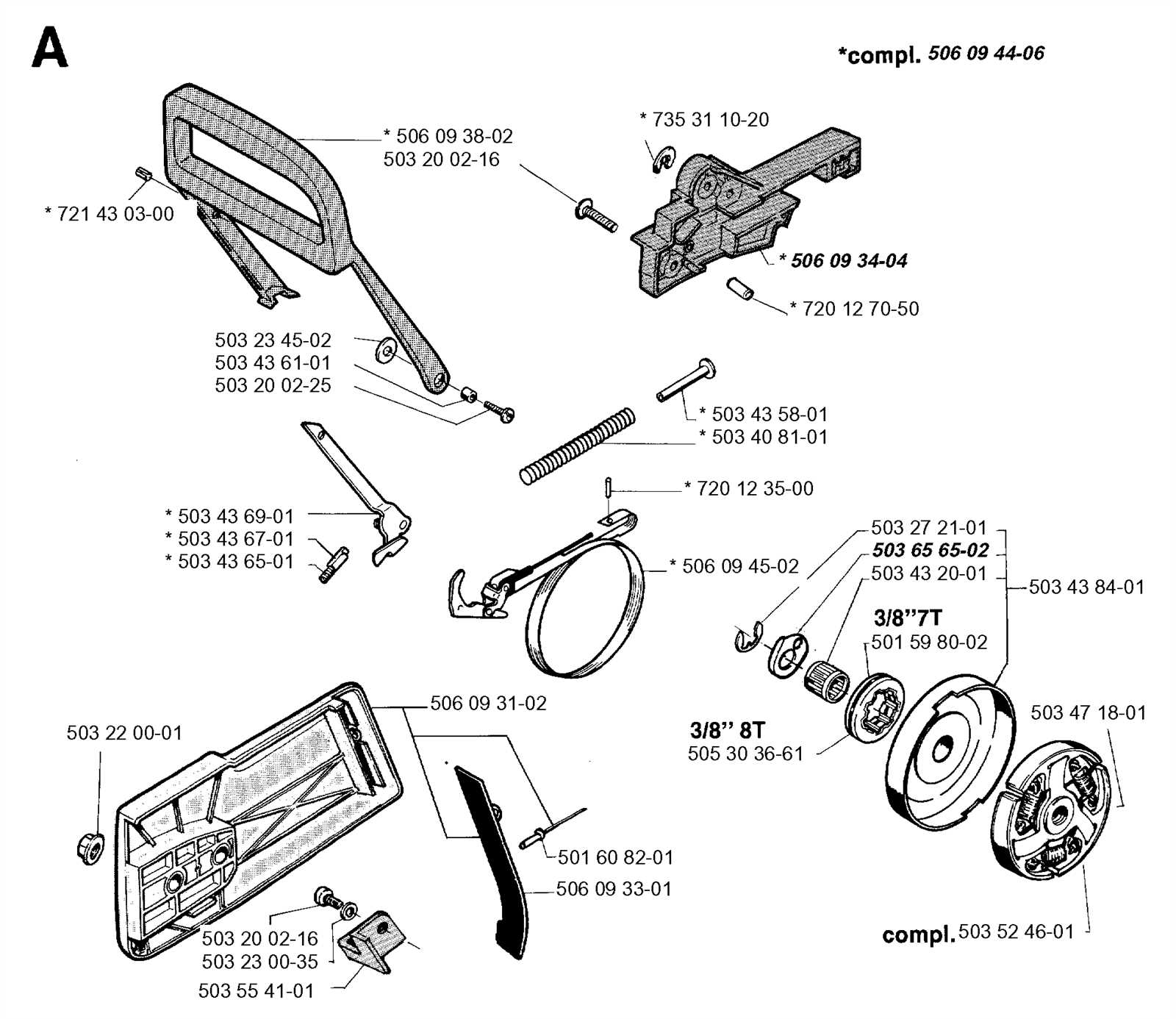 jonsered chainsaw parts diagram