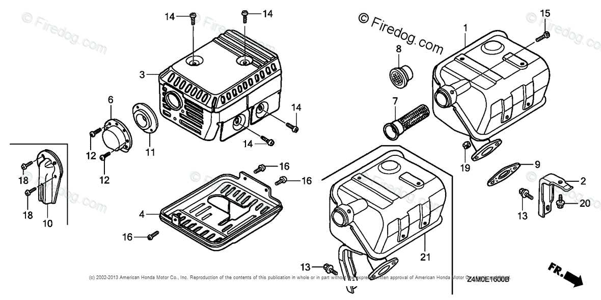 muffler parts diagram