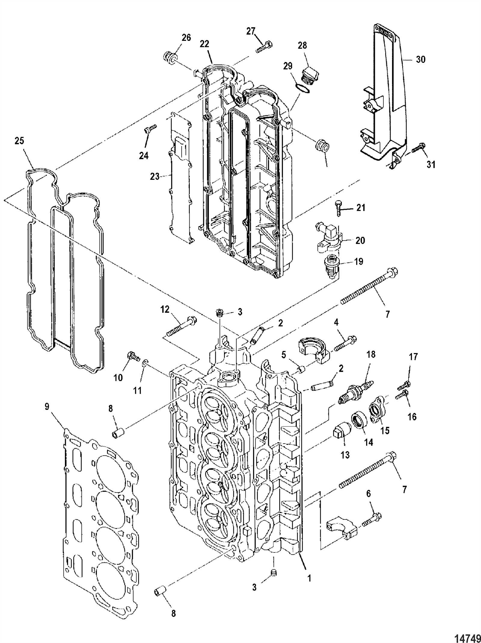 mercury 115 hp outboard parts diagram