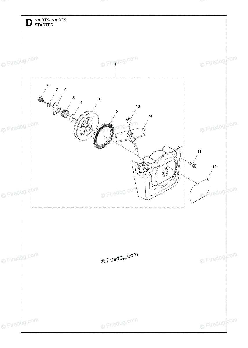 husqvarna 570bts parts diagram