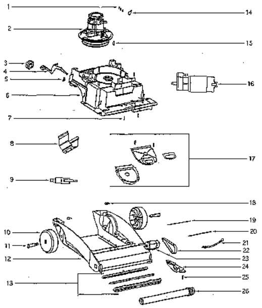 eureka vacuum parts diagram